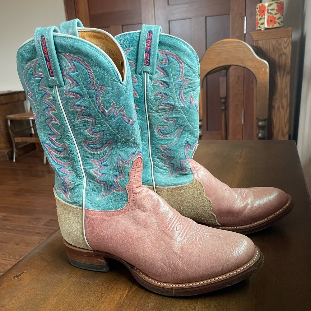 Tony Lama Women's Cowboy Western Boots Vintage